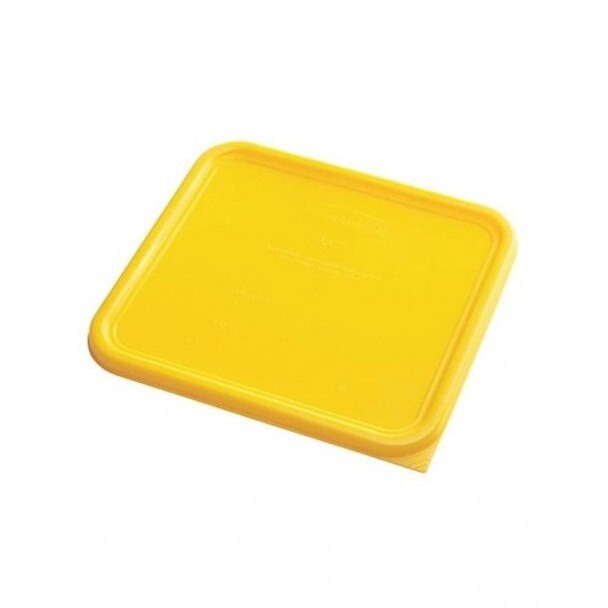 Tapa de contenedor cuadrada Rubbermaid Amarillo pequeño