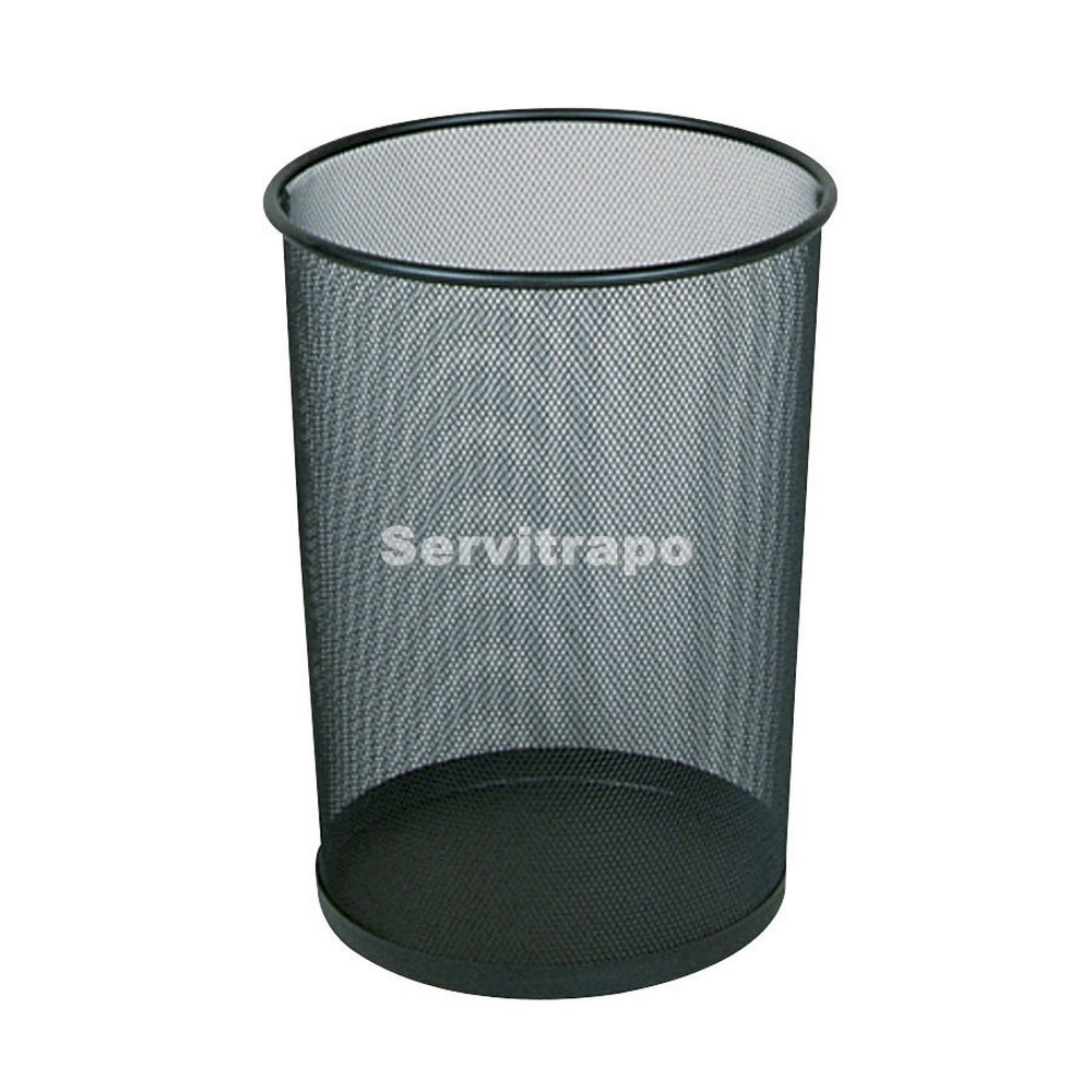 Papelera Concept redonda negra 19L