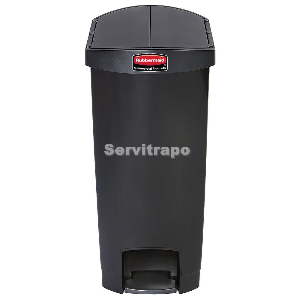 Cubo de pedal de resina Pedal Lateral 68L, COLOR NEGRO