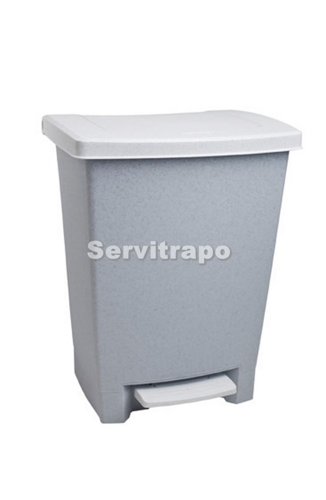 Papelera con pedal 25L sin forro
