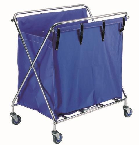 [SE1220-INOX] Carro plegable de lavandería 378 litros Inox