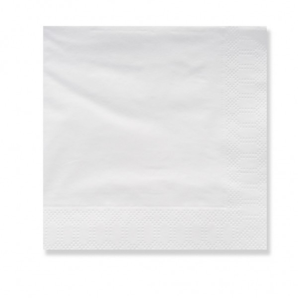 Servilletas 30x30 Qual Blancas 2 Capas 1/4