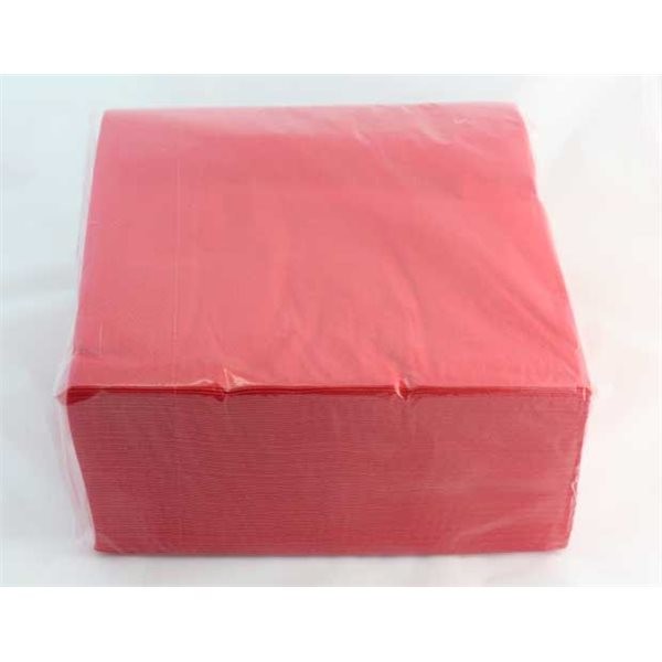 Servilletas 40x40 Qual Rojas 2 Capas 1/4