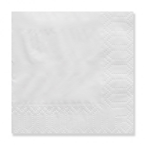 Servilletas 20x20 Qual Blancas 2 Capas 1/4