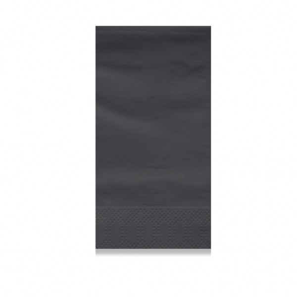 Servilletas 40x40 Qual Kangaroo Negras Tisú Seco 1/8
