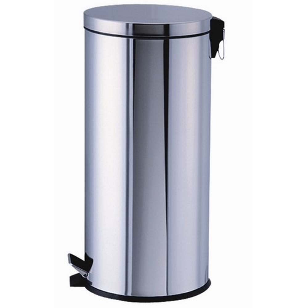 Papelera Inox Con Pedal 30l
