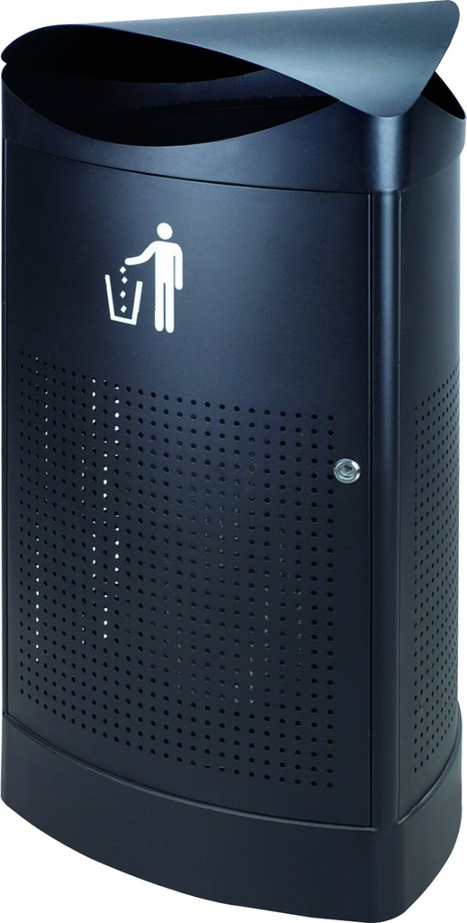 Papelera Angle 120l Para Exteriores Acero