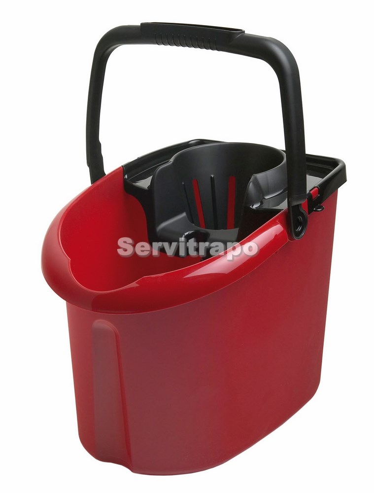 Cubo Con Escurridor Comodo 14l Con Ruedas