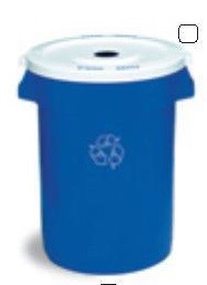 Contenedor Redondo Huskee® Reciclaje 120l