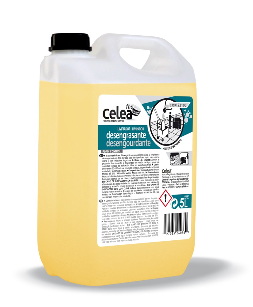 Limpiador Desengrasante Foam Control Celea 5l