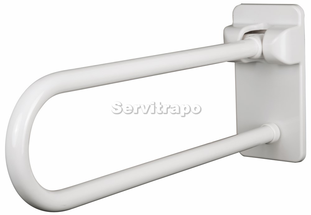 Asidero Abatible Con Placa Trasera 70 Blanco