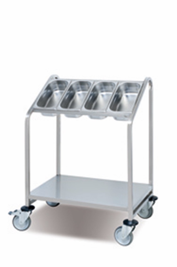 [506001] Carro Portacubiertos Gn 1/3 Y Portabandejas