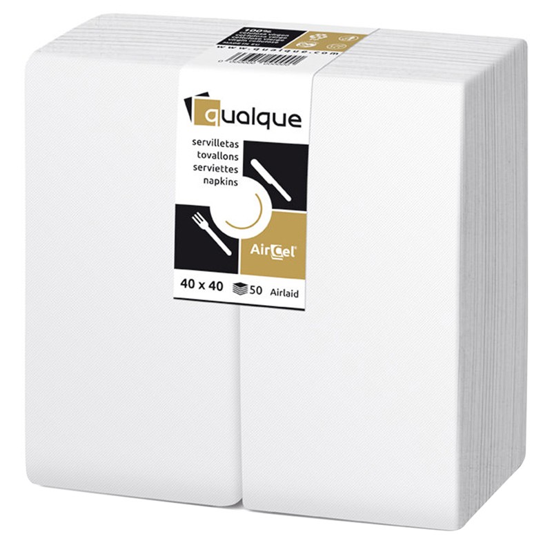 [Q15220] SERVILLETA AIRCEL 40 X 40 1/8 BLANCA