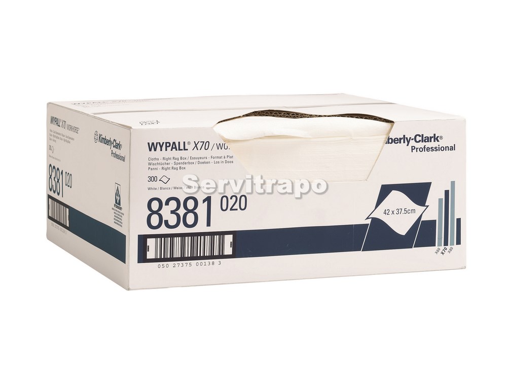 [8381] 1 Paños Industriales Wypall® X70 Caja Dispensadora "I.A."