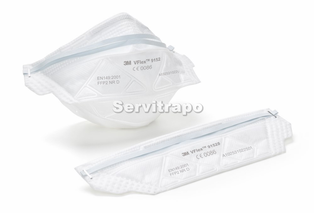 [9152] Mascarilla Vflex 9152 Ffp2 Nr D Plegada S/Valvula 3m