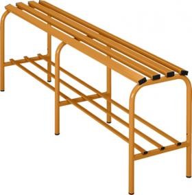 [BAN1500-MODENA FE] Banco Acero Pintado Medidas 520x350x1500