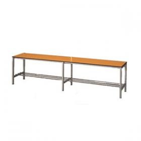[BAN1500-NOVARA FE] Banco Estructura Acero Inox 500x400x1500