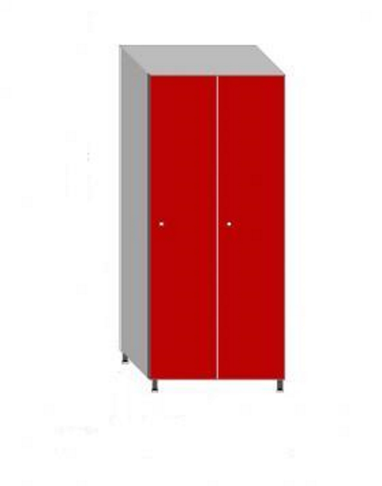 [FEN300-1X2 PERF] Taquilla Fenólico Ancho300 1 Puerta 2 Modulos Medidas 1800x500x600