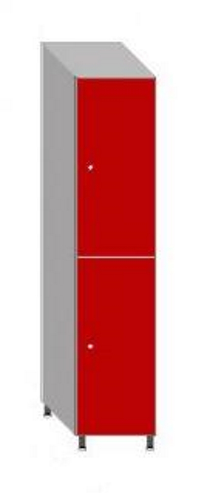 [FEN300-2X1 PERF] Taquilla Fenólico Ancho300 2 Puertas 1 Modulo Medidas 1800x500x300