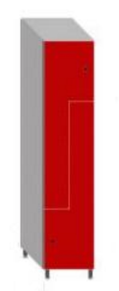 [FEN300-2X1 PL PERF] Taquilla Fenólico Ancho300 2 Puertas 1 Modulo Medidas 1800x500x300