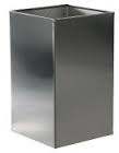 Papelera Cuadrada Inox Satinado