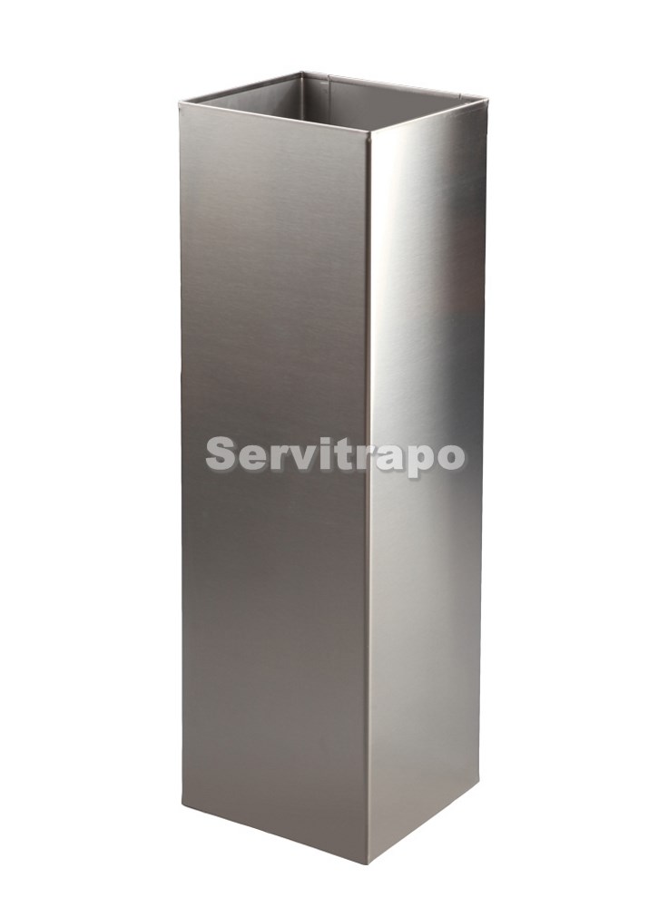 [H4013SSS] Papelera Cuadrada 28 L. Inox Satinado