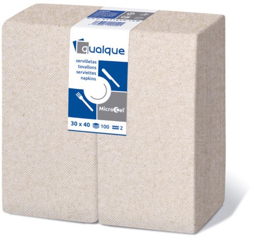 [Q1474N] SERVILLETA 30 X 40  1/6  2 CP NATURE