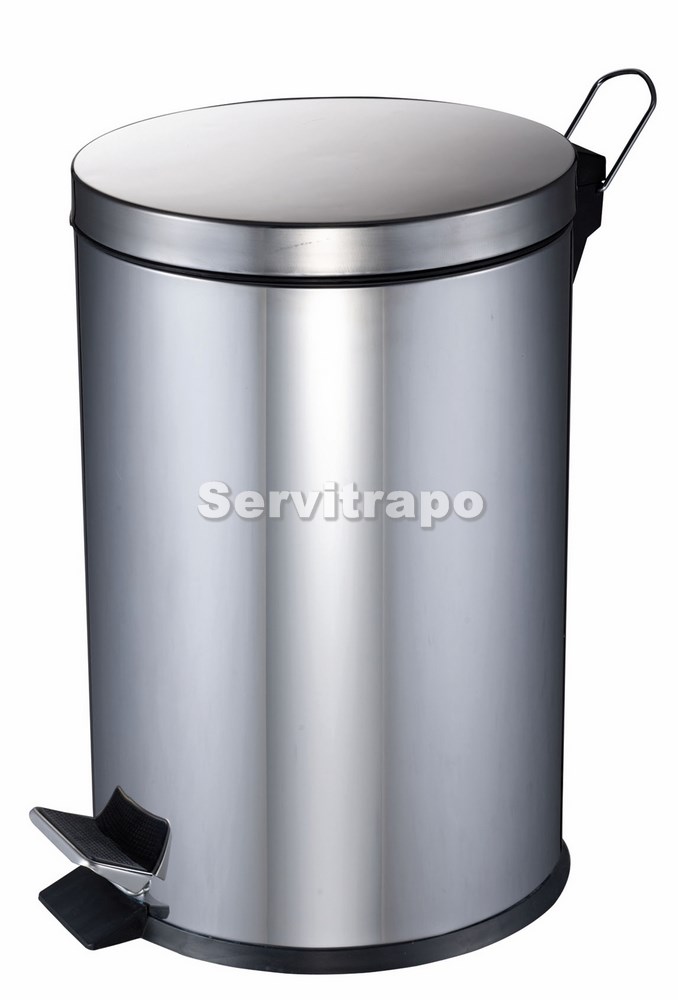 [INOX-20L] Papelera Inox Con Pedal 20l