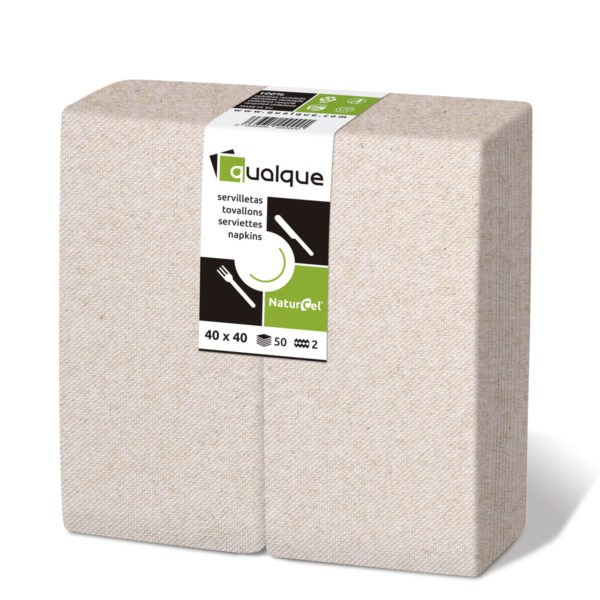 [Q1222N] SERVILLETA 40 X 40 1/8 2 CP ECO NATURE