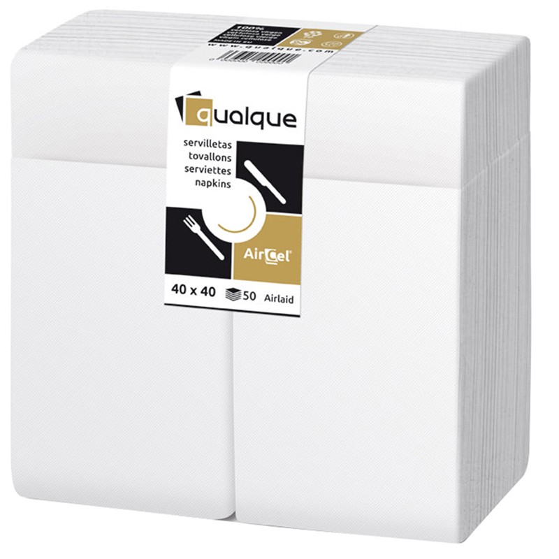 [Q15950] Servilleta Aircel 40 X 40 1/8 Kangaroo Blanca