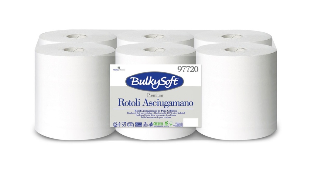 TOALLAS SECA MANOS EN ROLLO PREMIUM 2 CAPAS 150 M