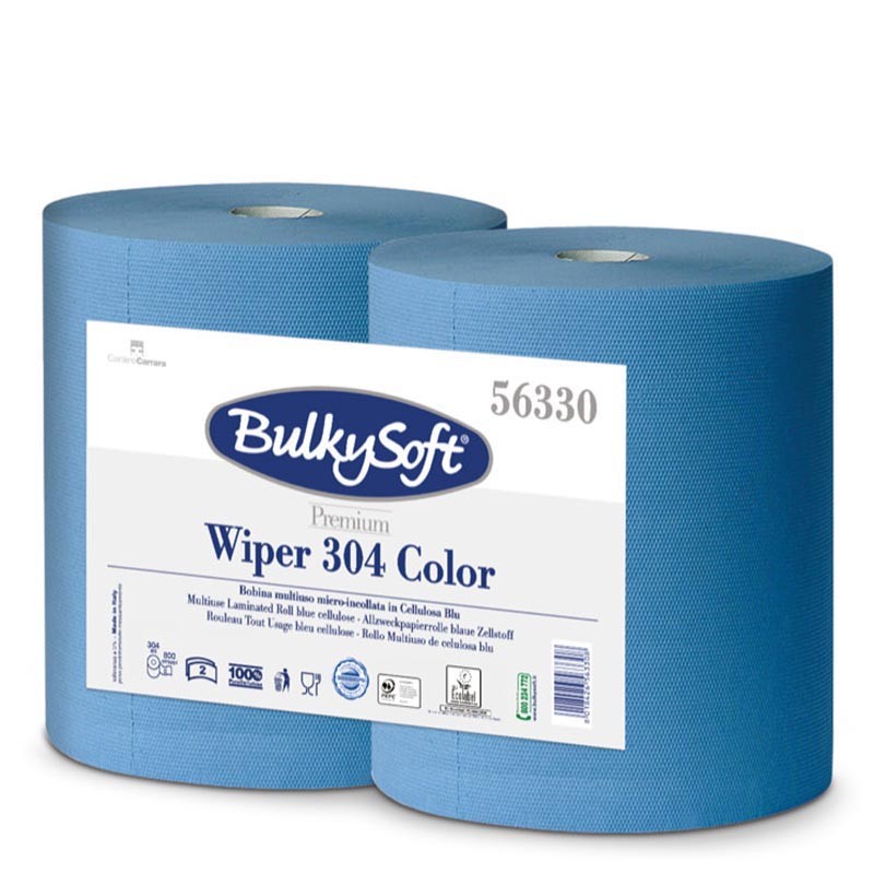 [56330] Bobina Industrial Bulkysoft 2 Capas Azul 304 M