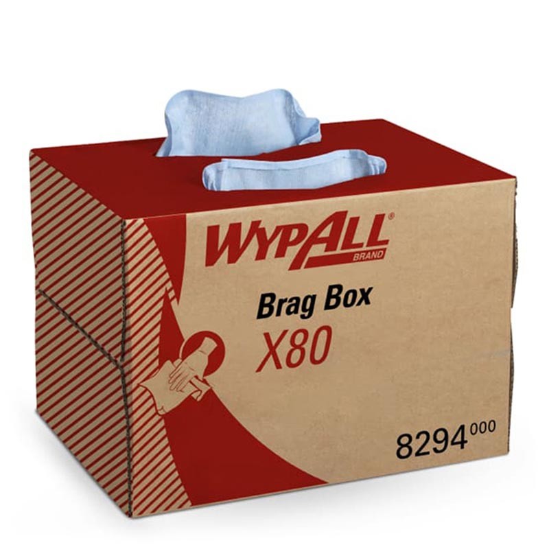 [8294000] WYPALL X80 PAÑOS INTERPLEGADOS 1 CAPA AZUL , BRAG BOX