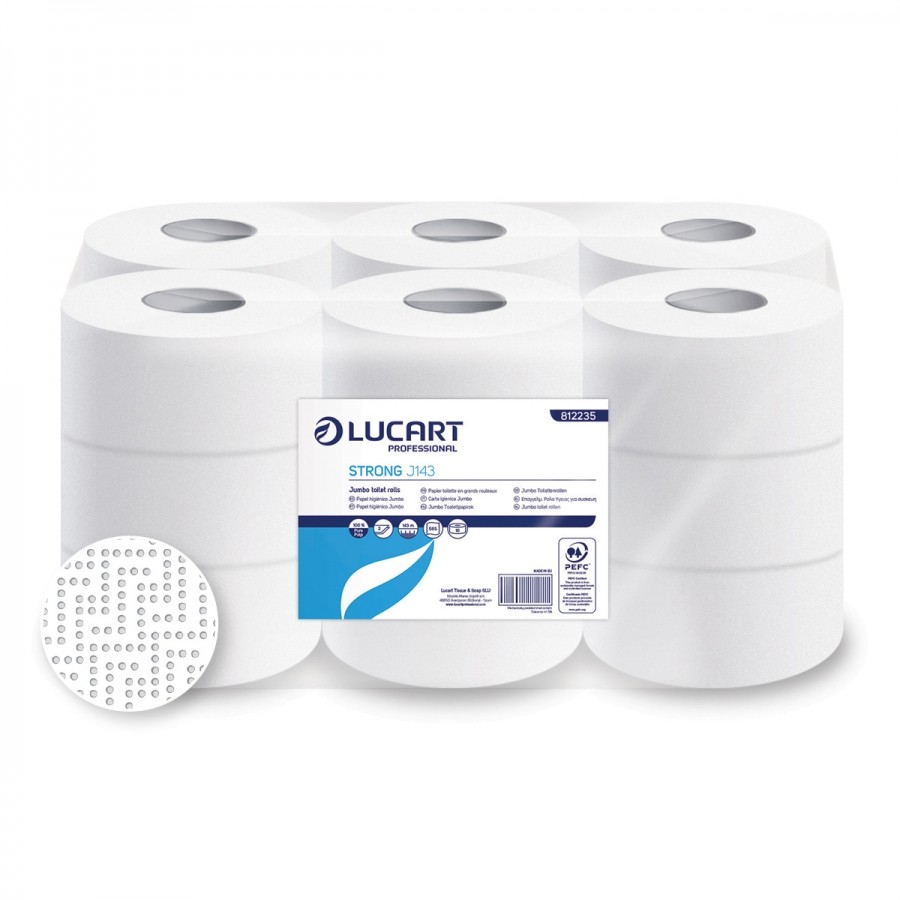 Papel Higiínico Industrial 2 Capas Pasta Strong J143 143M