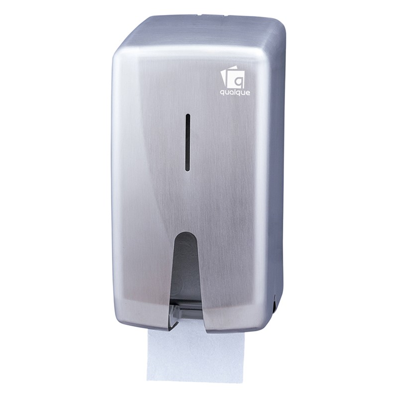 [601709] DISPENSADOR DOBLE PAPEL HIGIÉNICO DOMÉSTICO INOX QUALQUE