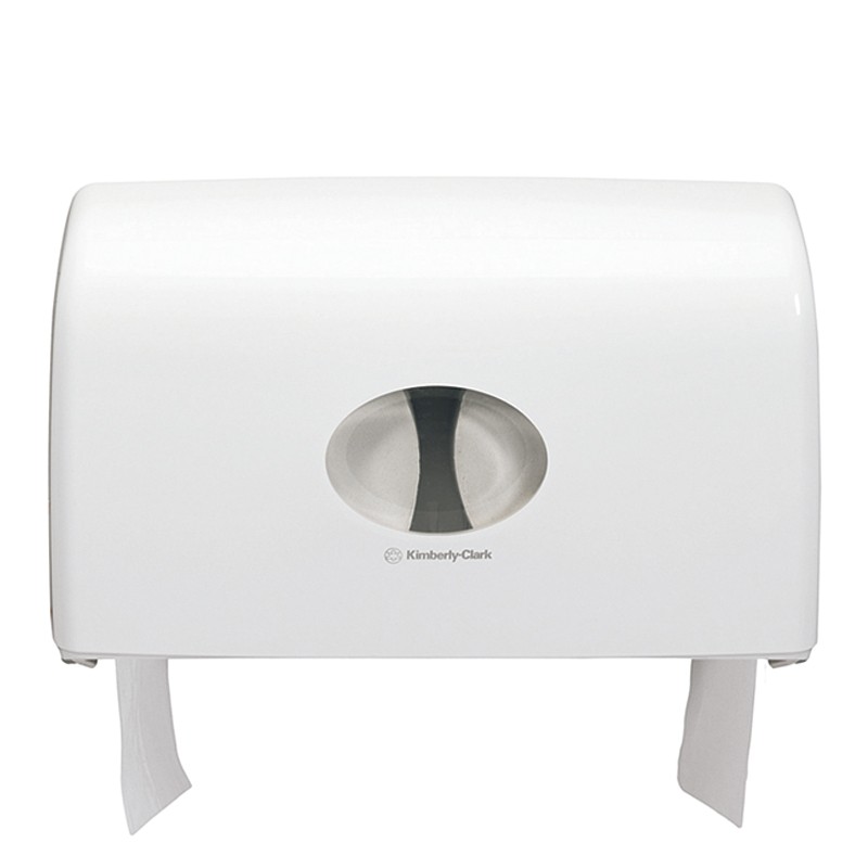 [6947000] Aquarius Dispensador Doble  Papel Higiénico Twin Mini Jumbo