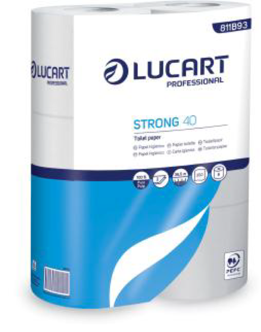 [811B93] Papel Higiénico Doméstico 2 Capas  Strong 40 M