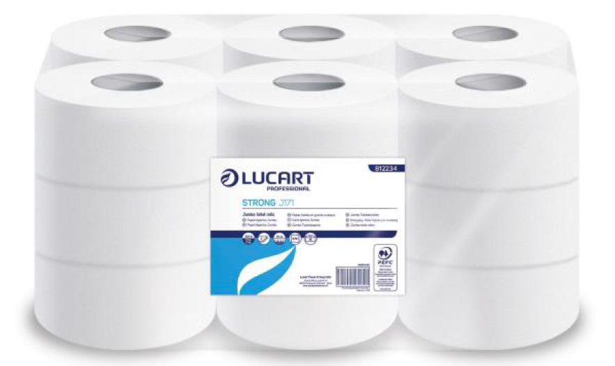 [812234] Papel Higiénico Industrial 2 Capas  Gofrado Strong J171 171 M
