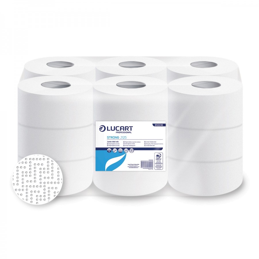 [812236] Papel Higiénico Industrial Pasta Strong J125  2 Capas  125M