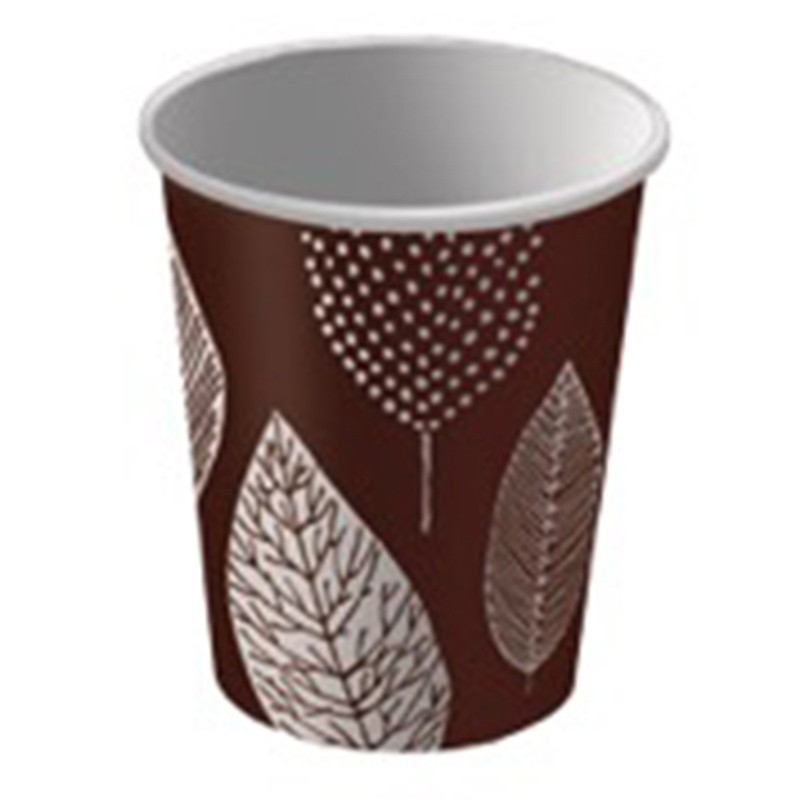 VASO CARTÓN CHOCOLATE HOJAS 4 OZ