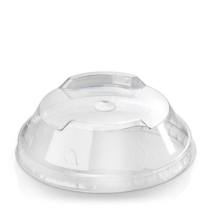[PV11645] TAPA CÚPULA APILABLE CON AGUJERO PLA PARA VASO 9,6 CM