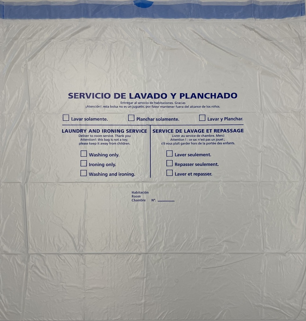 [129] Bolsa Lavandería 55X60 G-75 Blanca