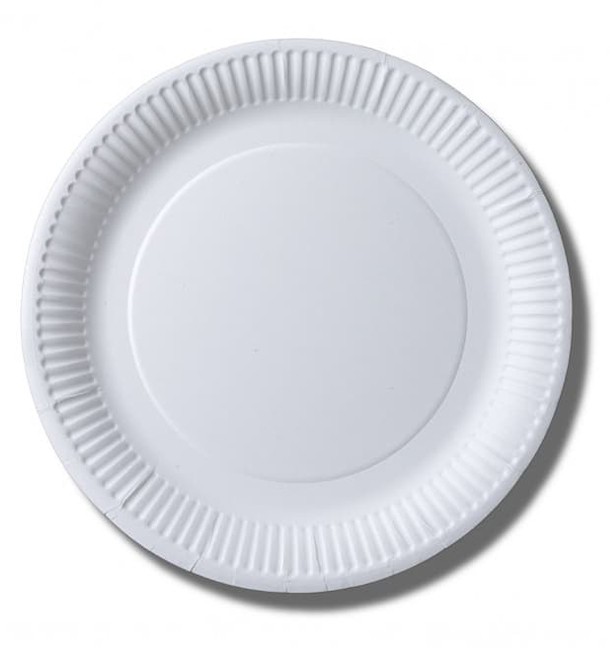 [111123] PLATO CARTÓN BLANCO 23 CM