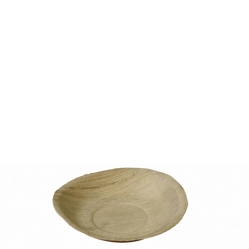 [PV5031] Plato Redondo Hoja De Palma Diámetro 18 Cm
