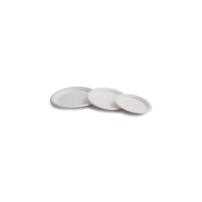 [1010268] Plato Caña Azúcar Blanco 17 Cm