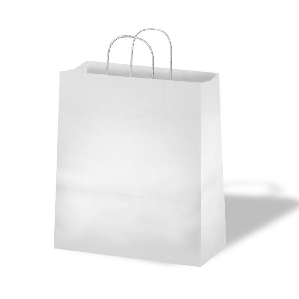 [201128] Bolsa Papel Con Asa Blanca