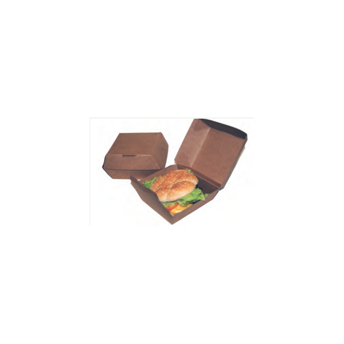 [K1002/15] Estuche Kraft Hamburguesa Grande 120X120X80