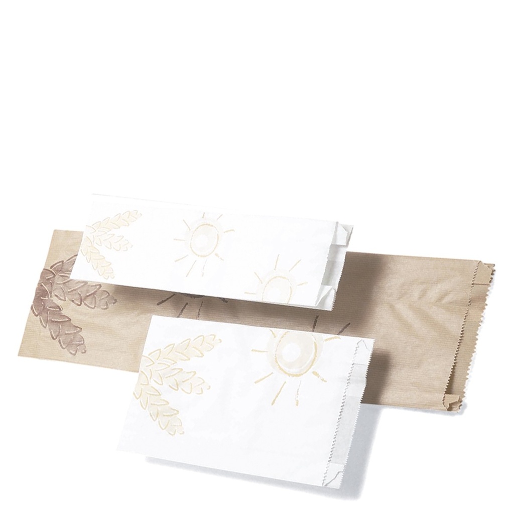 Bolsas Papel Celulosa Blanco 17+6*32