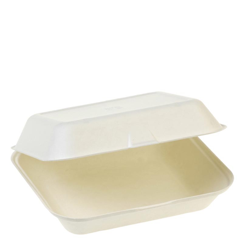 CAJA MENÚ CON TAPA BISAGRA PULPA 23,5X19,5X7,5 CM