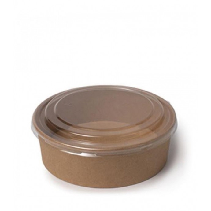[001010511] Ensaladera 750ml Kraft + Tapa Pet